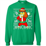 Dabbing Poodle Santa Christmas Holiday Sweatshirt - Sweatshirt