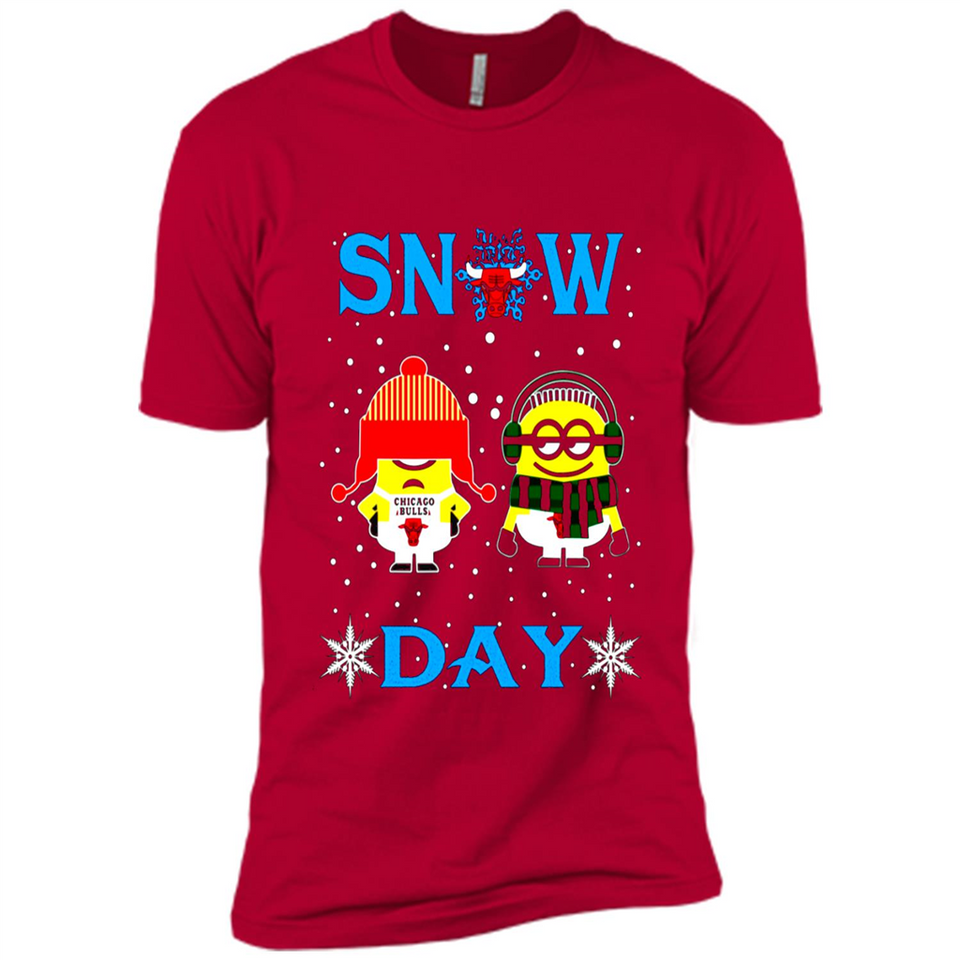 Snow Day Shirt For Chicago Bulls Vs Minion Fans pingpong