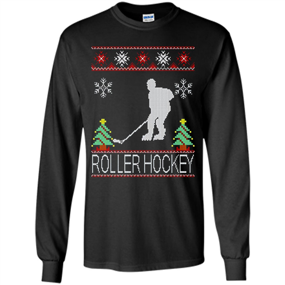 roller hockey Christmas ugly