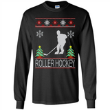 roller hockey Christmas ugly