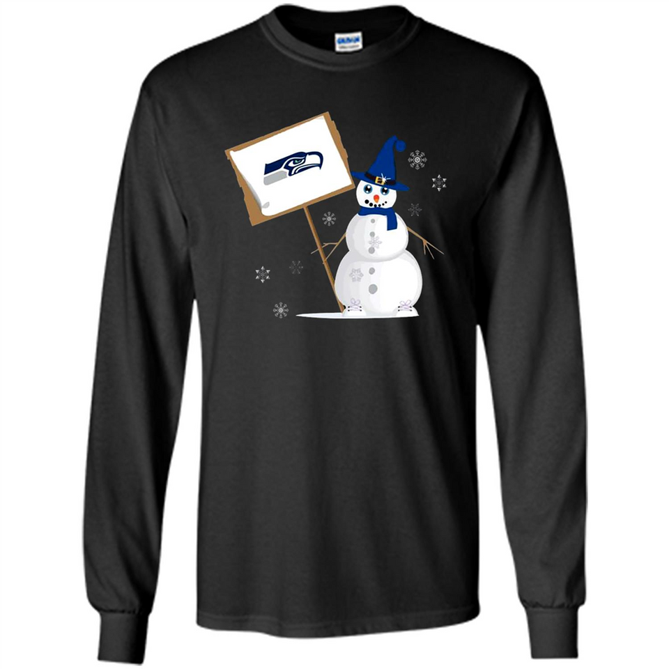 Seattle Seahawks Snowman Funny