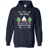 This Actor Loves Christmas Tree Shirt with Snowman