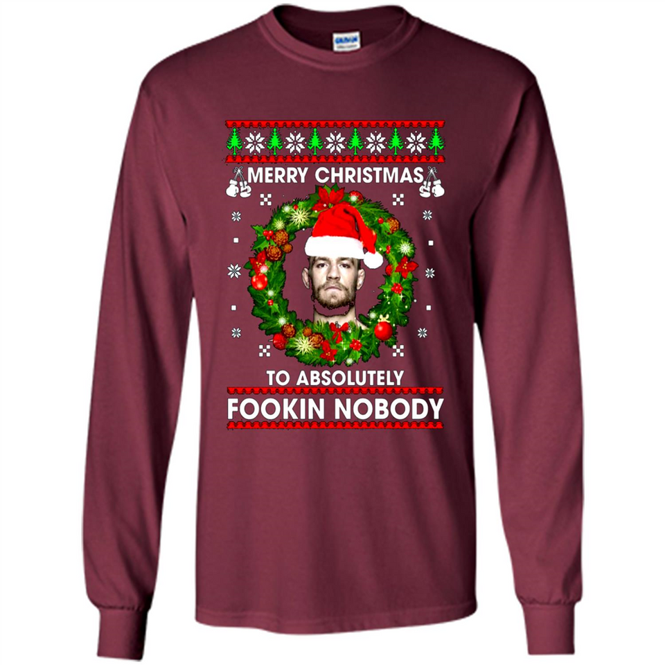 Merry Fookin Christmas Conor Mcgregor sweater PINGPONG