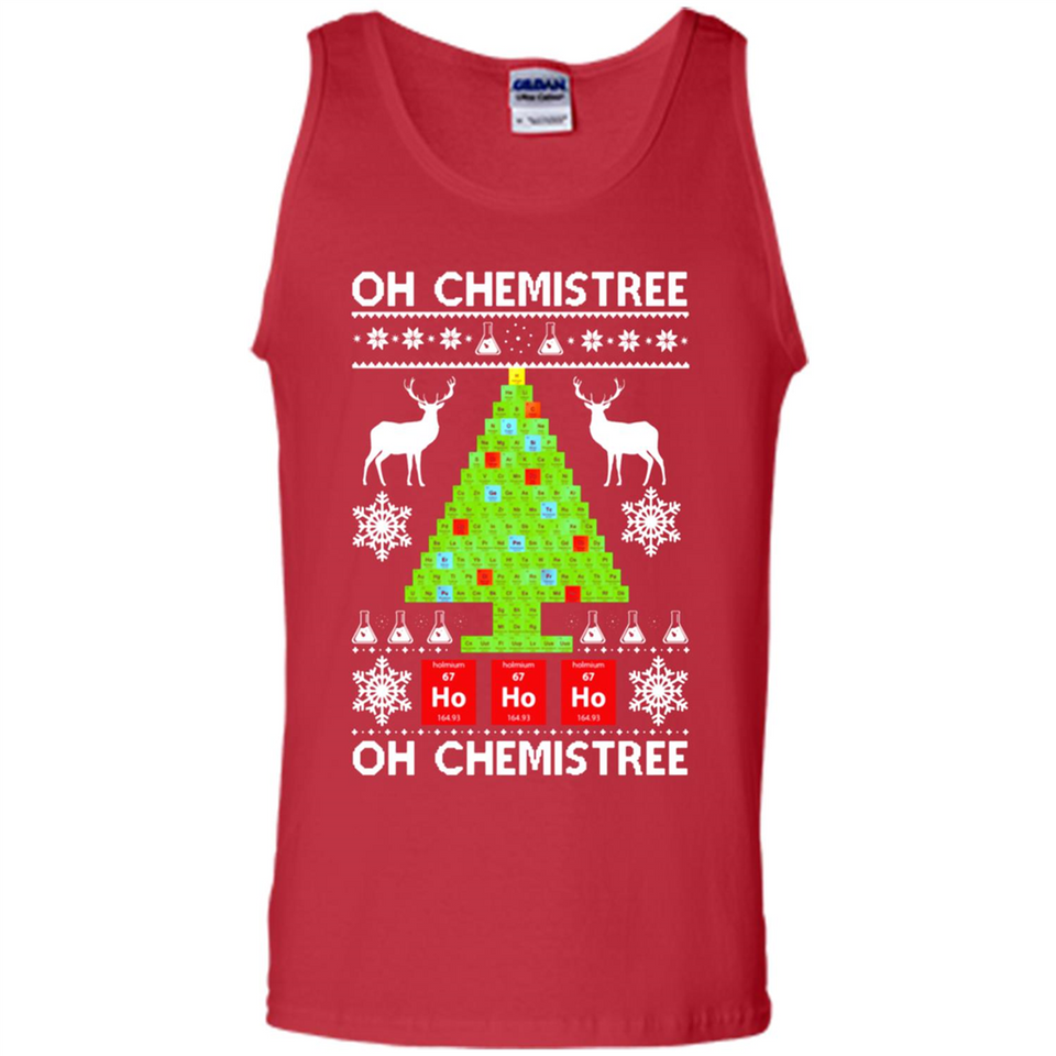 Oh Chemistree, Oh Chemistree Christmas Ugly Sweater - Tank Top