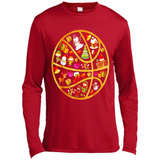 Basketball Christmas Ornament - Canvas Long Sleeve T-Shirt