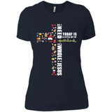 All I need today is a little bit of Hallmark and a whole lot of Jesus - Ladies' Boyfriend T-Shirt