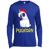 Pugicorn Pug Unicorn Funny Shirt PINGPONG - Canvas Long Sleeve T-Shirt