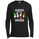 Christmas Garden Gnome Hanging With My Gnomies Shirt Sweater - Canvas Long Sleeve T-Shirt