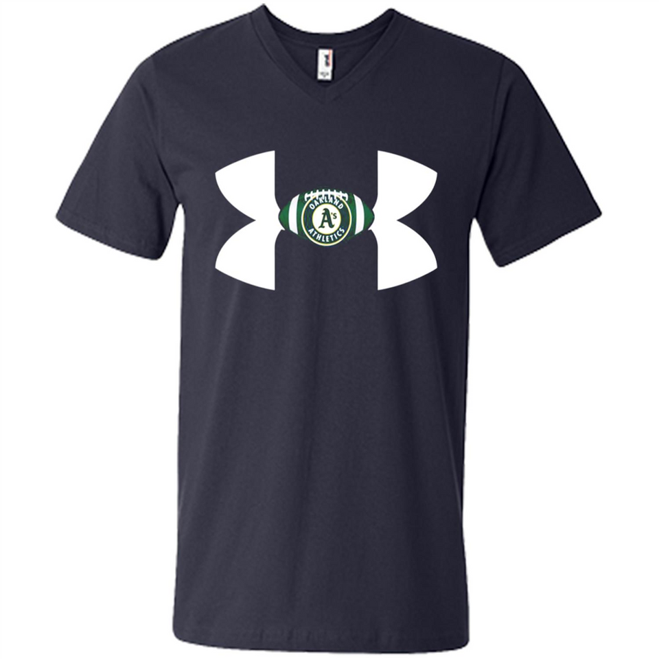 Oakland Athletics Under Armour Logo - Men's V-Neck