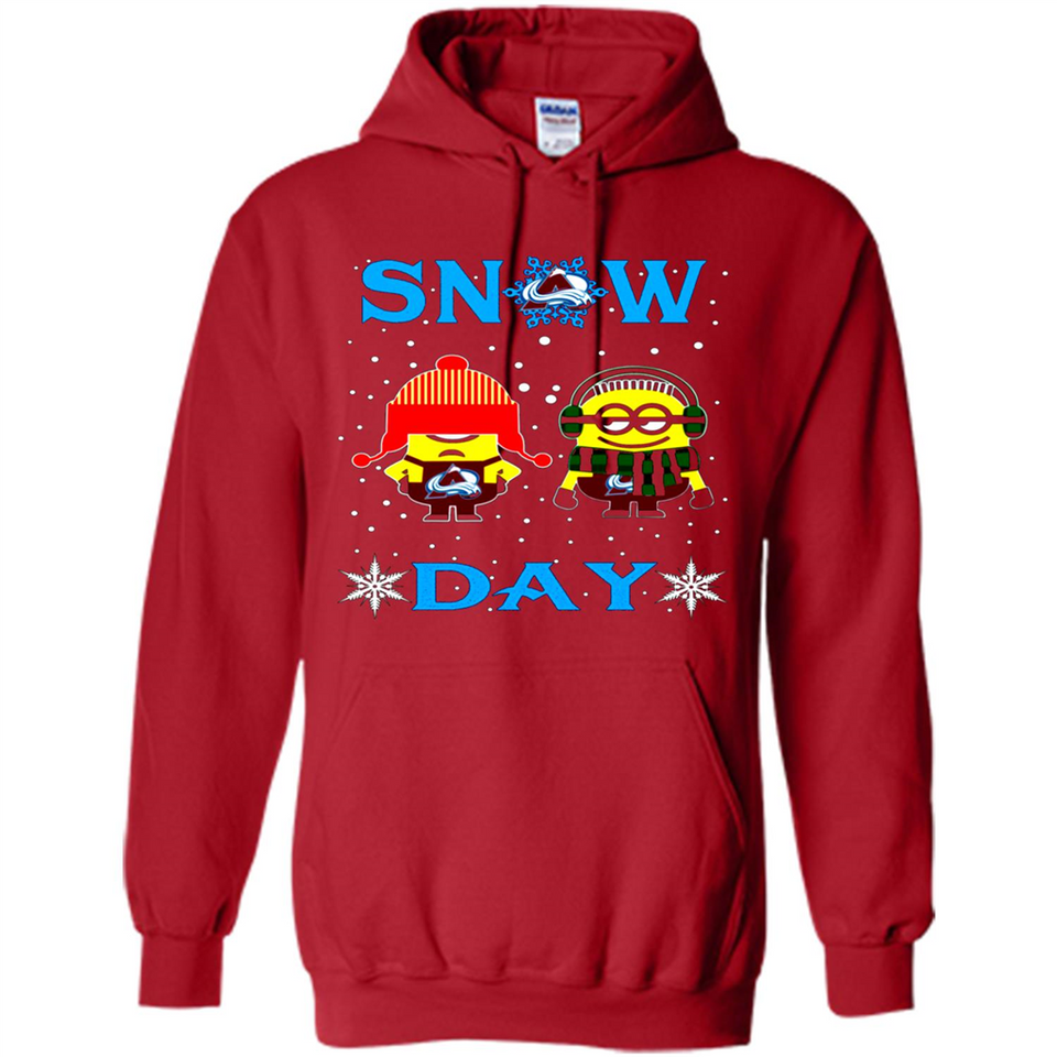 Snow Day Shirt For Colorado Avalanche Vs Minion Fans pingpong