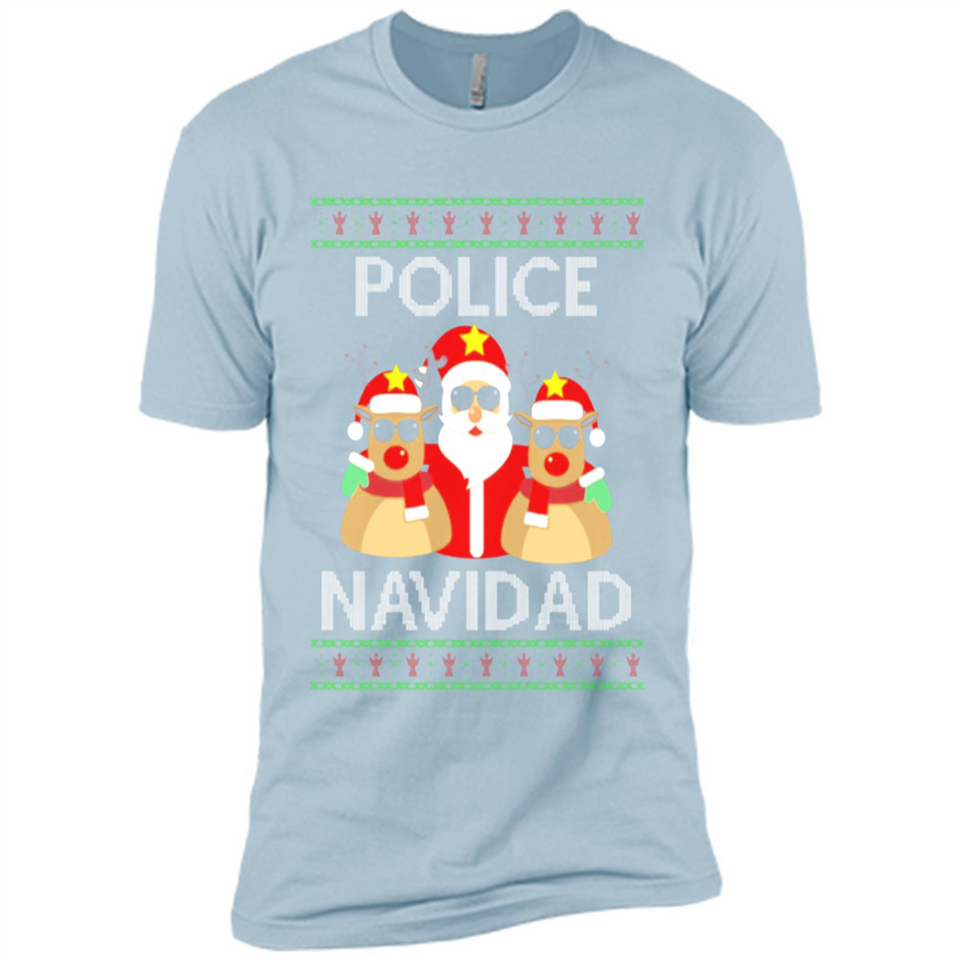FUNNY POLICE NAVIDAD T-SHIRT Santa Christmas Party - Premium Short Sleeve T-Shirt
