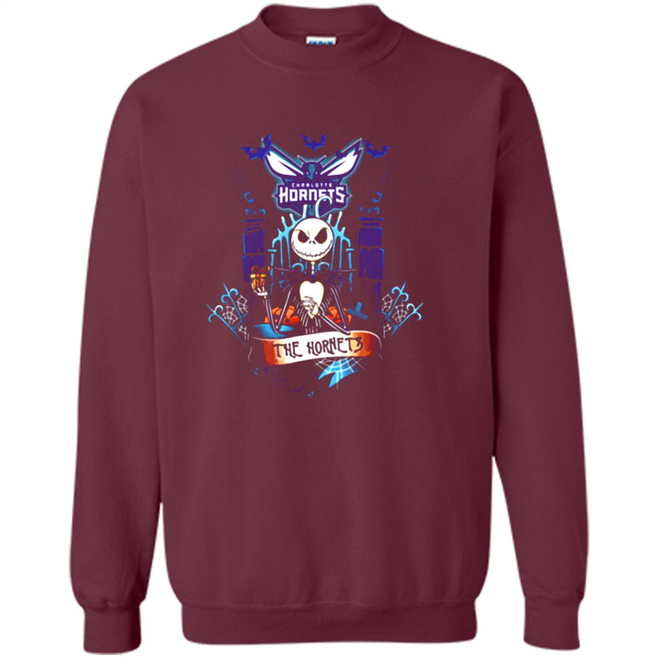 Charlotte Hornets Halloween The Nightmare Before Christmas - Sweatshirt