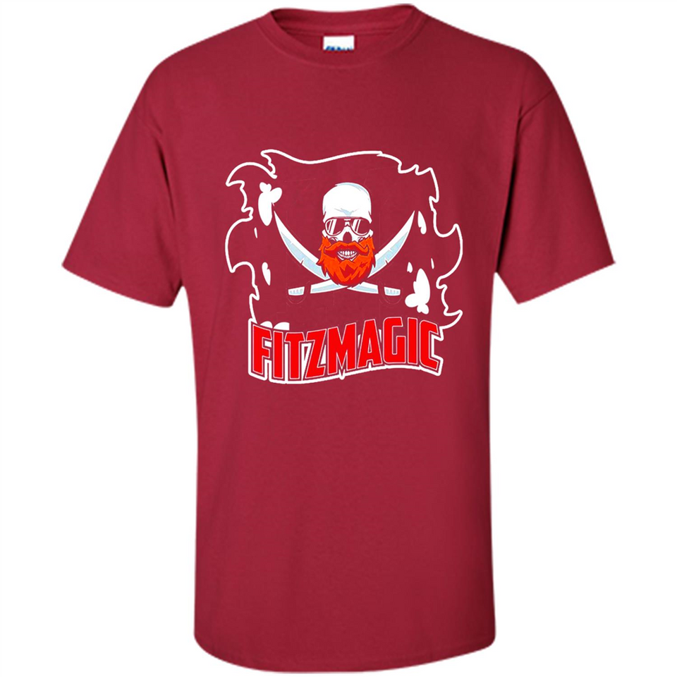 Order Fitzmagic T-Shirt Ryan Fitzpatrick Beard Skull Football Tampa Florida PINGPONG