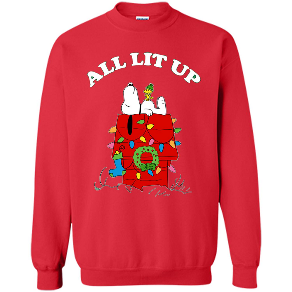 Peanuts By Schulz Snoopy Young Men_s Christmas - Sweatshirt