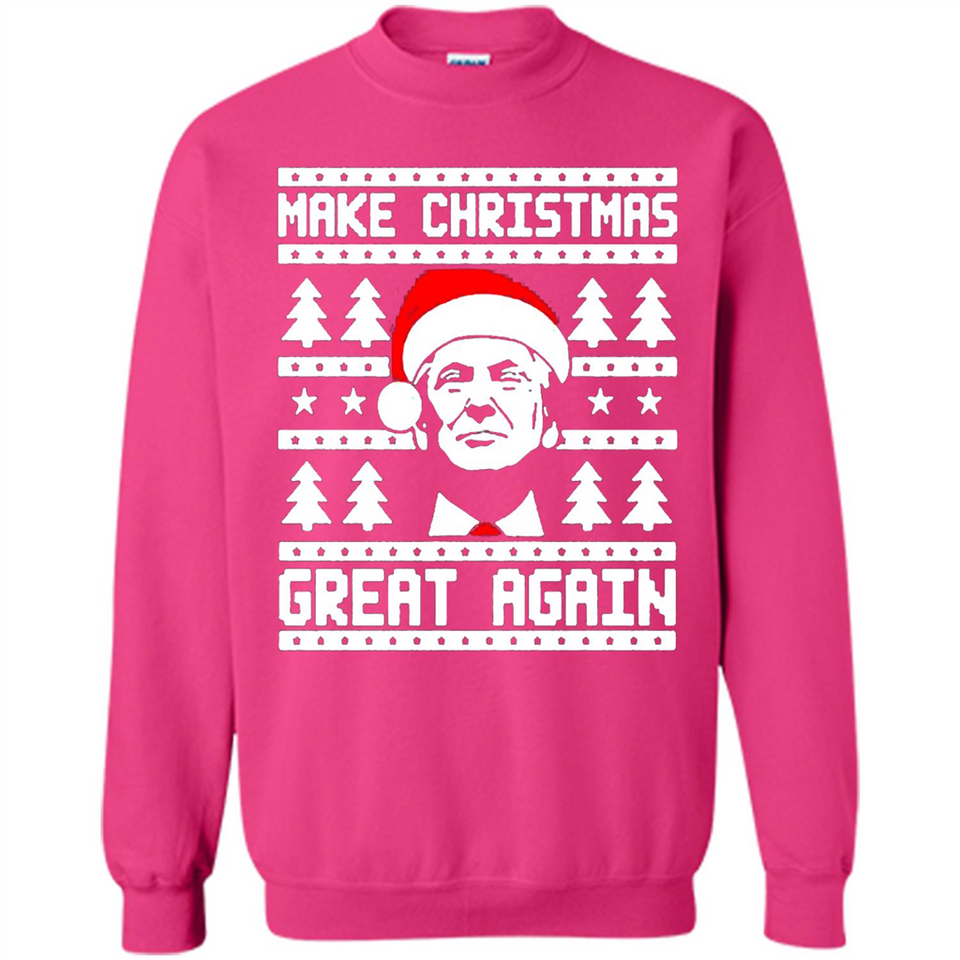 Fabulous Make Christmas Great Again Trump Ugly Christmas - Sweatshirt