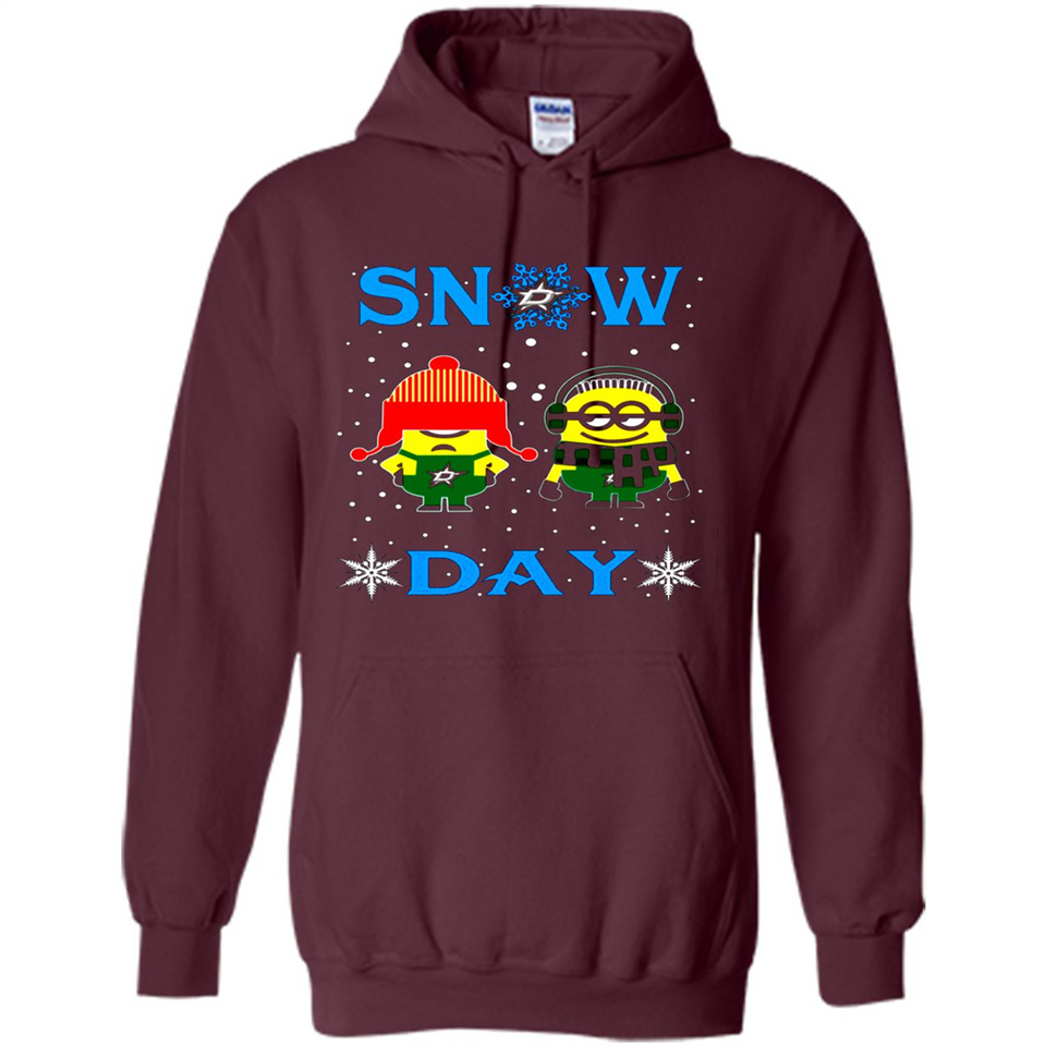 Snow Day Shirt For Dallas Stars Vs Minion Fans pingpong