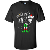Let's Get Elfed Up Funny Drinking Wine Christmas Elf PINGPONG