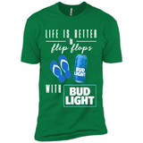 LIFE IS BETTER IN FLIP FLOPS WITH BUD LIGHT