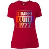Retro Straight Outta 1977 41 Years Old - Ladies' Boyfriend T-Shirt