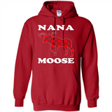 Nana Moose Funny Christmas Plaid Buffalo T-Shirt - Hoodie