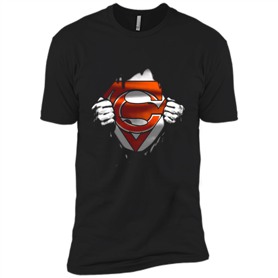 Chicago Bears And Superman Fans - Premium Short Sleeve T-Shirt