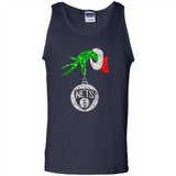 Fantastic Brooklyn Nets Glitter Grinch Monogram Ornament Christmas Gift - Tank Top