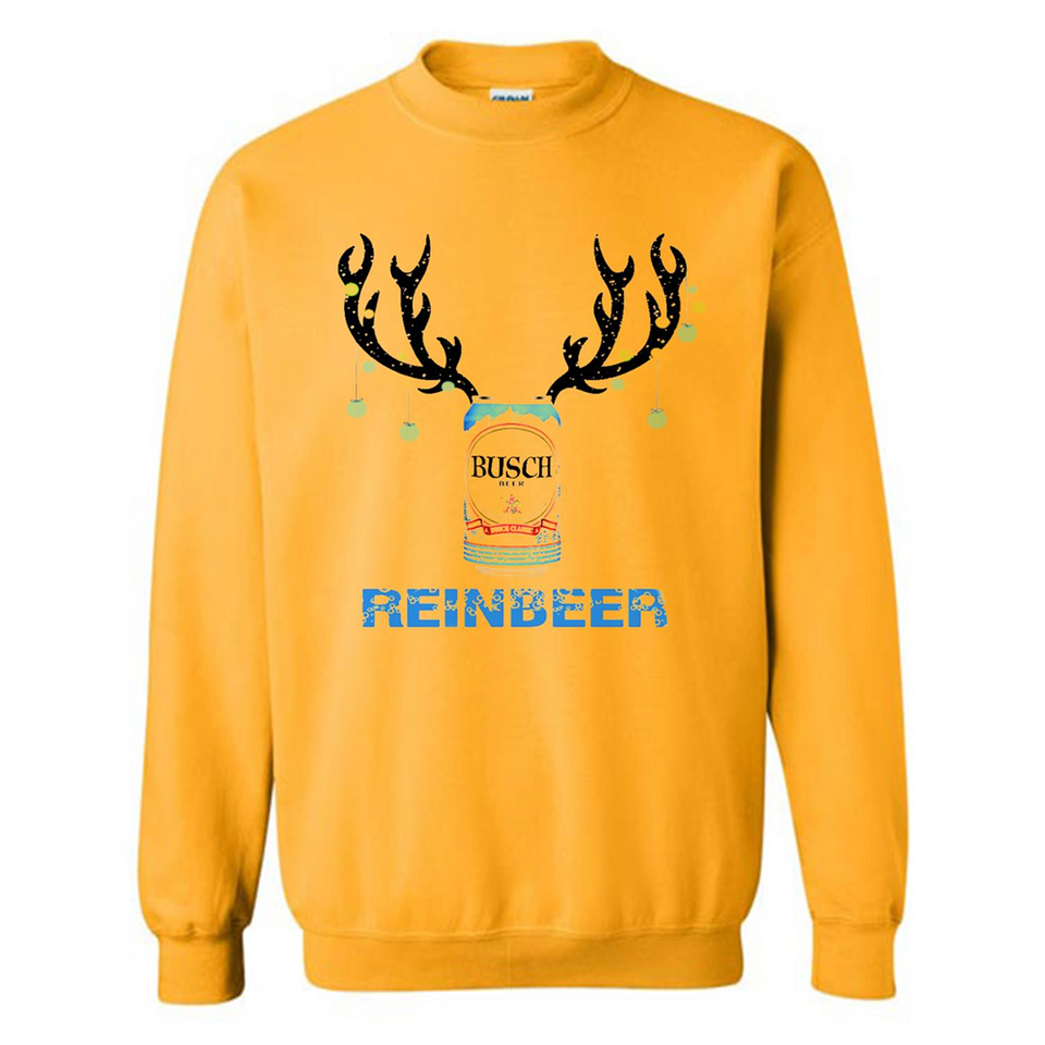 Busch Reinbeer Funny Beer Reindeer Christmas Sweatshirt - Sweatshirt
