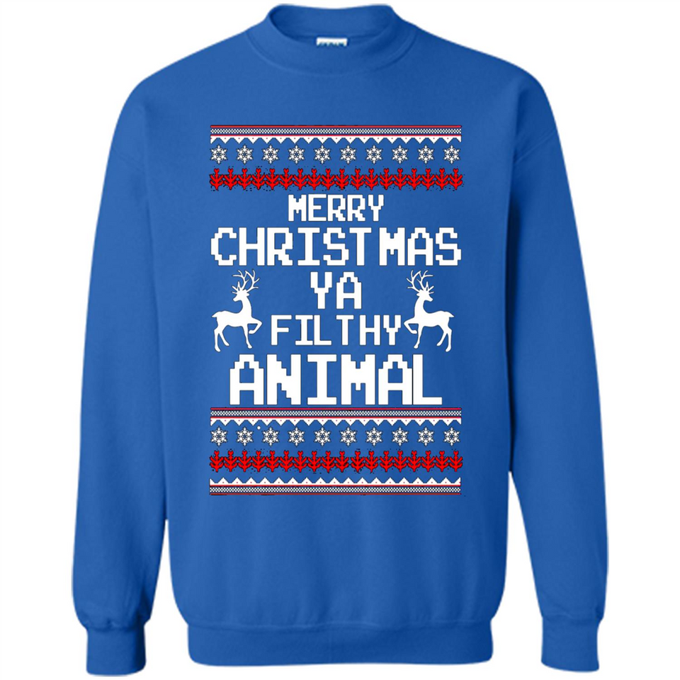 Merry Christmas ya filthy animal ulgy sweater PINGPONG