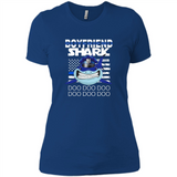 Police boyfriend Shark Blue Line Tee