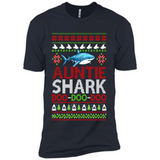 Auntie shark Doo Doo Doo Christmas - Premium Short Sleeve T-Shirt