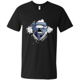 Vancouver Canucks And Superman Fans - Men's V-Neck