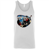 Dancing Funny Guitar Vintage Metal Rock Band Shirt PINGPONG - Canvas Unisex Tank