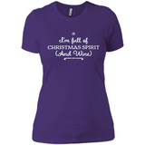 Christmas Tshirt for Women - Christmas Wine