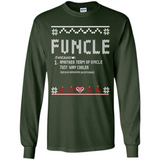 Mens Christmas Funcle Definition - Long Sleeve T-Shirt