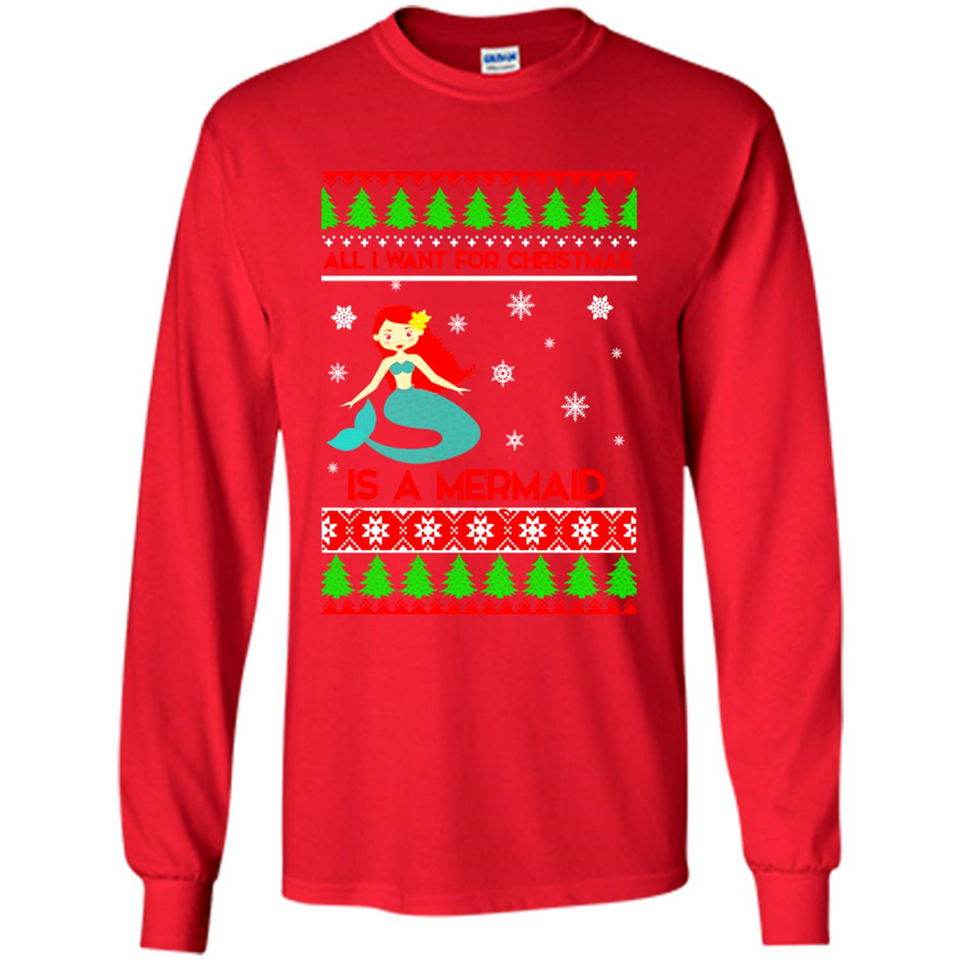 All I Want For Christmas Is A Mermaid ugly PINGPONG