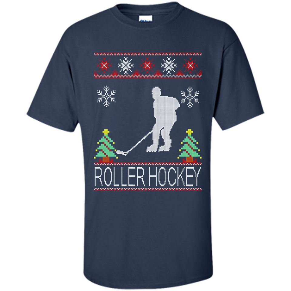 roller hockey Christmas ugly