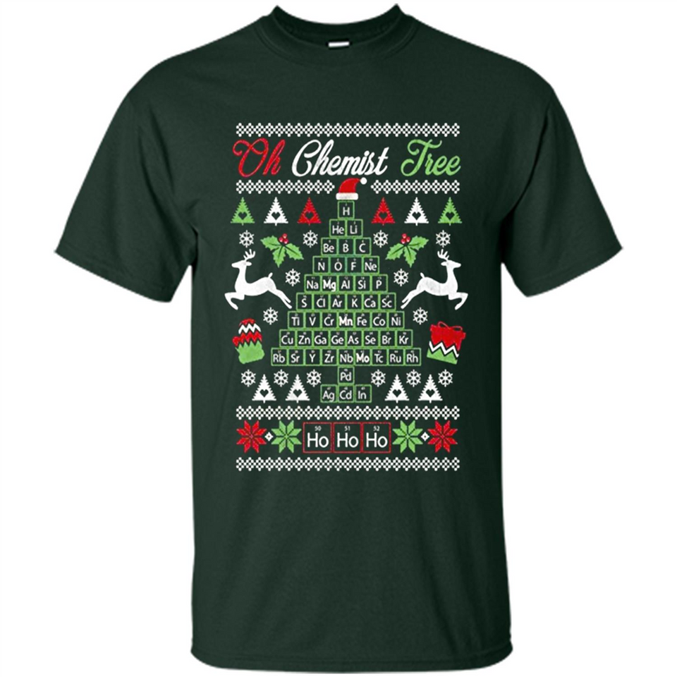 Chemist Tree Shirt Oh Chemistry Tree Ugly Christmas - Shirt