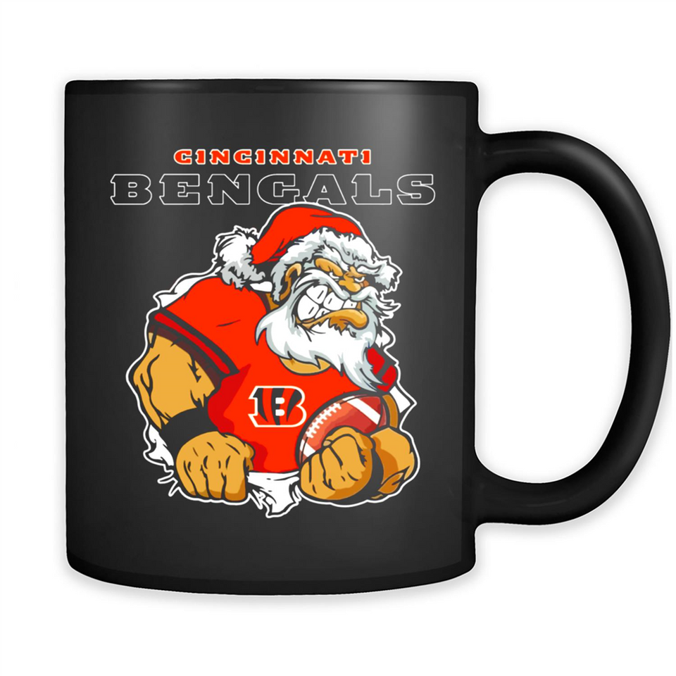 Grumpy Santa Claus Cincinnati Bengals Football Team PINGPONG