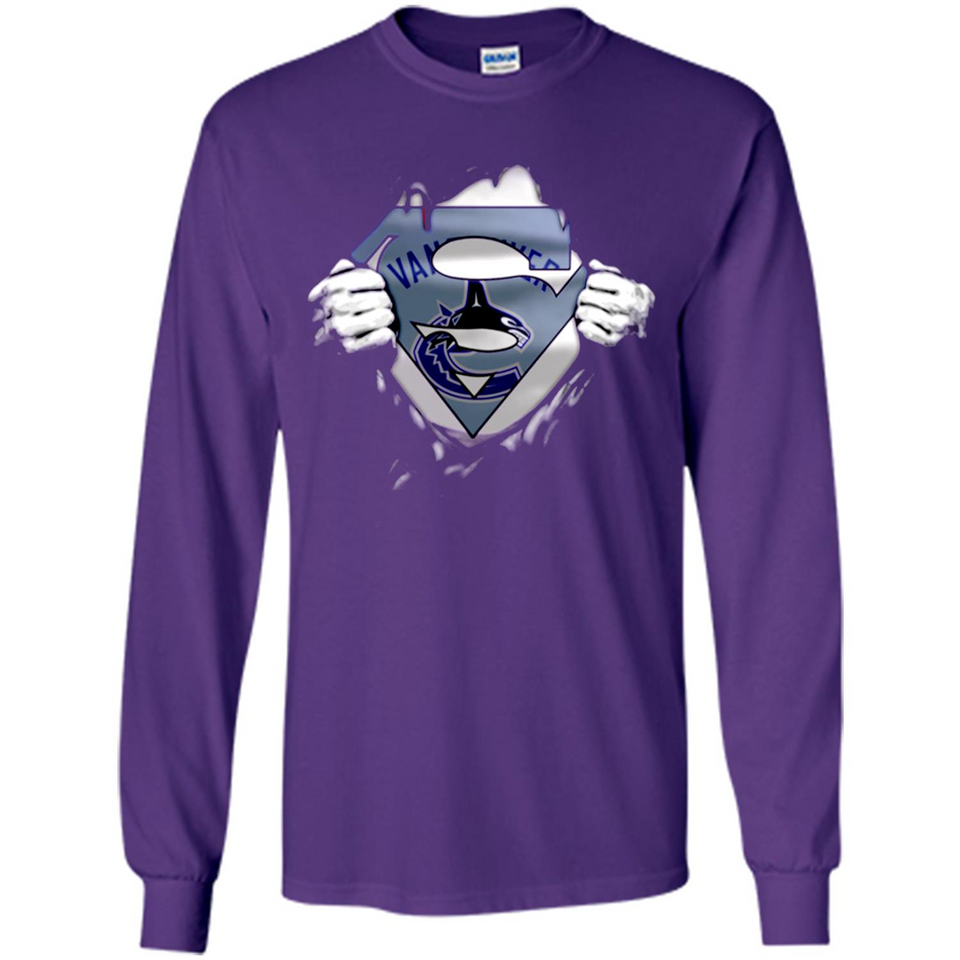 Vancouver Canucks And Superman Fans - Long Sleeve T-Shirt