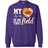 Oklahoma State Cowboys Football My Heart is on that Field - Sweatshirt