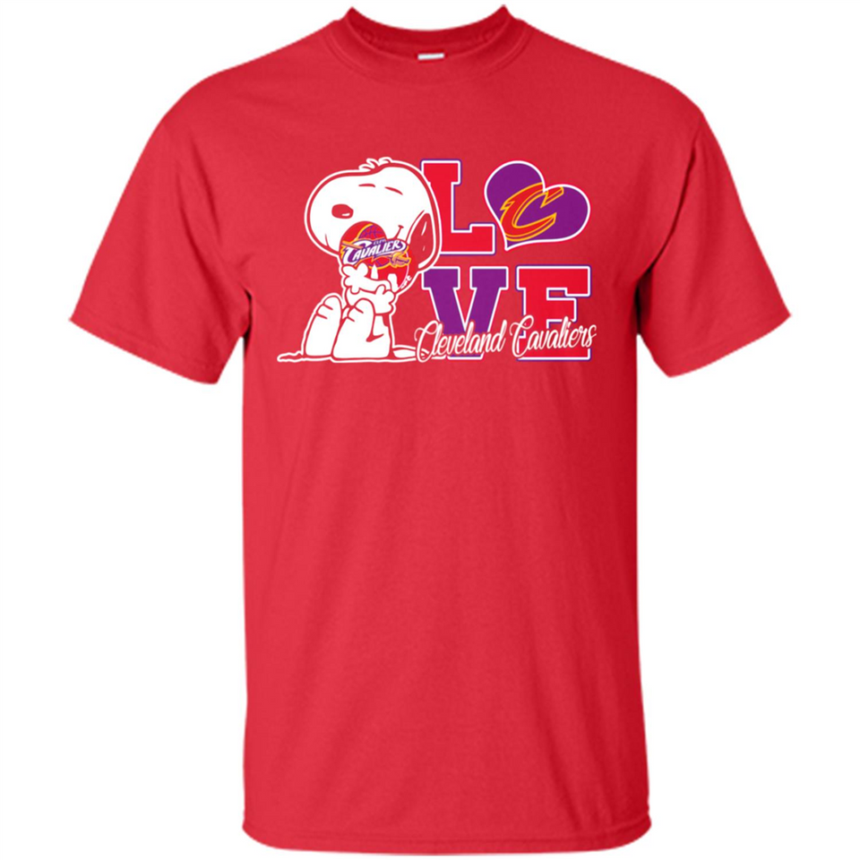 Snoopy loves NBA Cleveland Cavaliers - Shirt