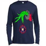 GRINCH HAND HOLDING HOUSTON ASTROS GLITTER CHRISTMAS PINGPONG