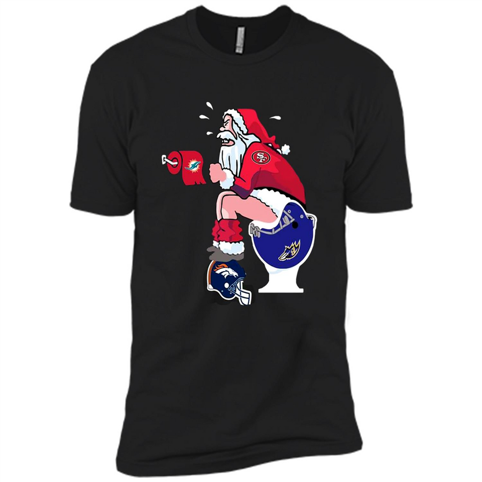 San Francisco 49ers Santa Claus Toilet