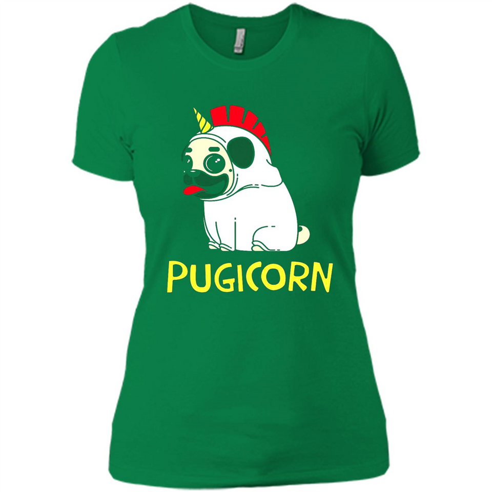 Pugicorn Pug Unicorn Funny Shirt PINGPONG - Ladies' Boyfriend T-Shirt