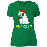 Pugicorn Pug Unicorn Funny Shirt PINGPONG - Ladies' Boyfriend T-Shirt