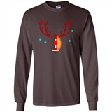 Football Christmas Shirt Reindeer Christmas Football Funny - Long Sleeve T-Shirt