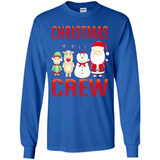 CHRISTMAS CREW Shirt X-mas Santa Snowman Reindeer Elf - Long Sleeve T-Shirt