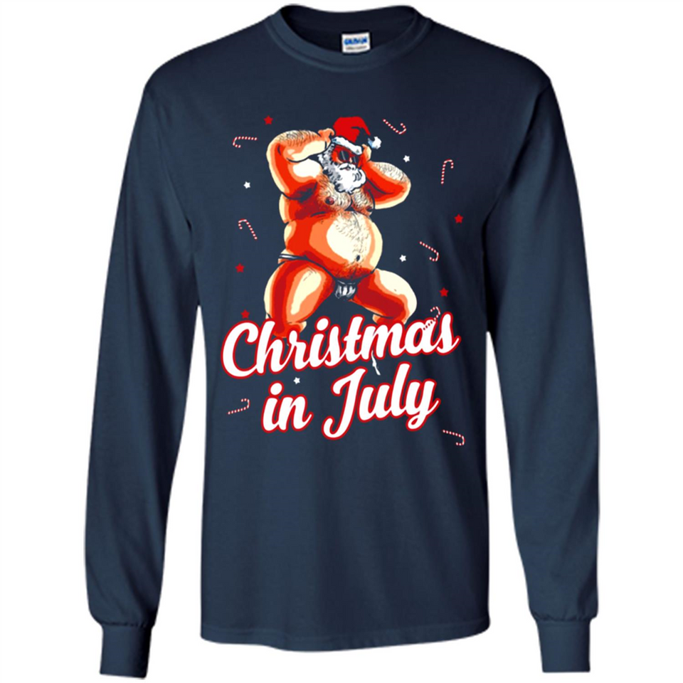 Christmas In July - Funny Dancing Santa - Long Sleeve T-Shirt