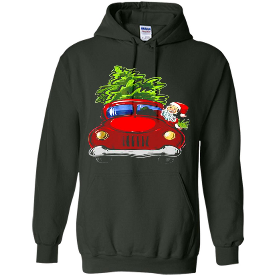 Vintage Santa red Truck Christmas Tree PINGPONG