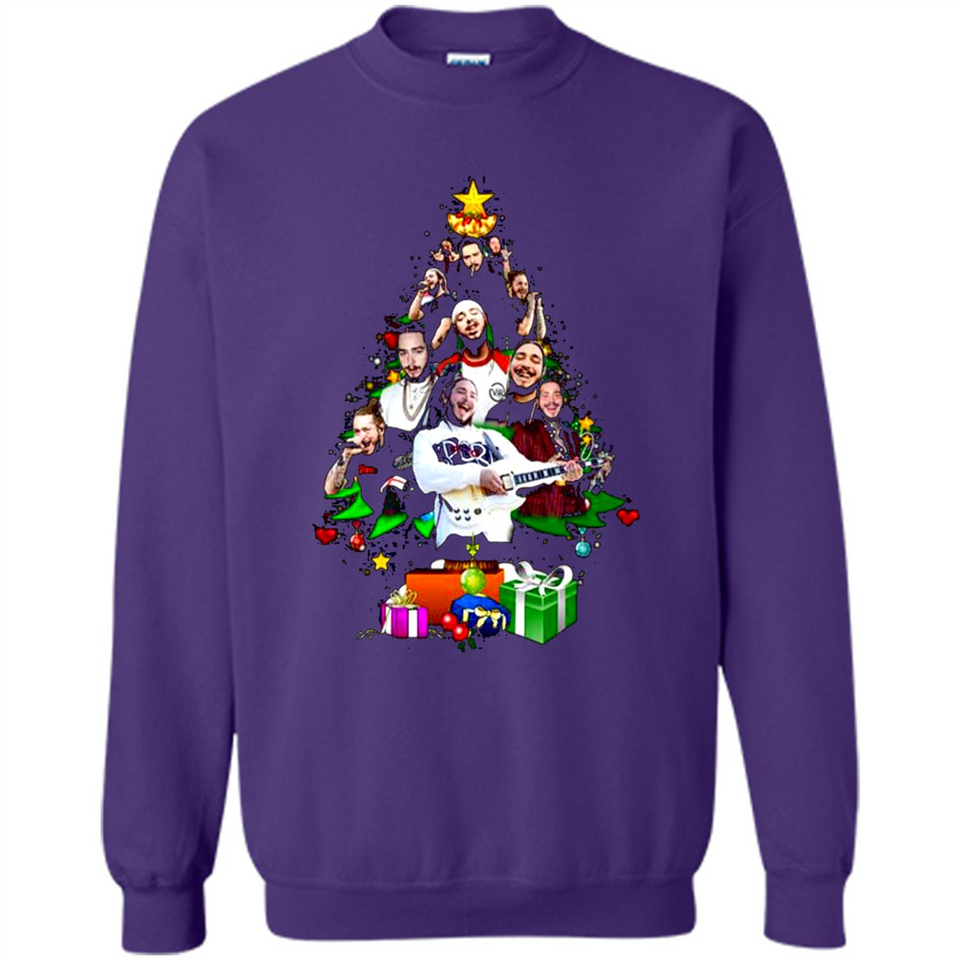 Post Malone Christmas Tree Sweater PINGPONG